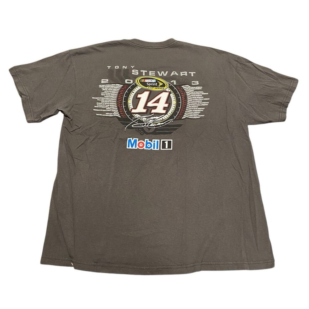 Men’s Tony Stewart Nascar Racing Tee Shirt Top XL X-Large Y2K FLAW